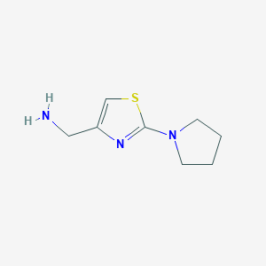molecular formula C8H15Cl2N3S B1141514 (2-(Pyrrolidin-1-yl)thiazol-4-yl)methanamine CAS No. 1209952-47-5