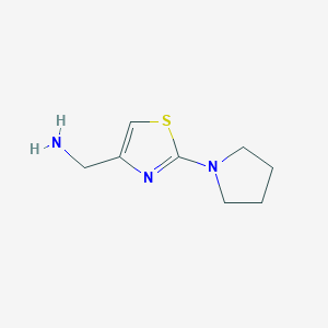 1-[2-(Pyrrolidin-1-yl)-1,3-thiazol-4-yl]methanamine