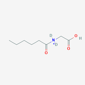 Carboxymethyl-dideuterio-hexanoylazanium