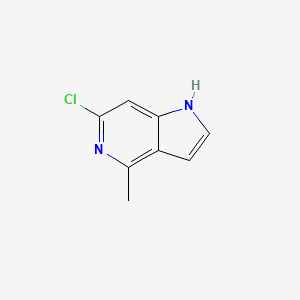 molecular formula C8H7ClN2 B1141527 6-Chloro-4-methyl-1h-pyrrolo[3,2-c]pyridine CAS No. 1352397-22-8