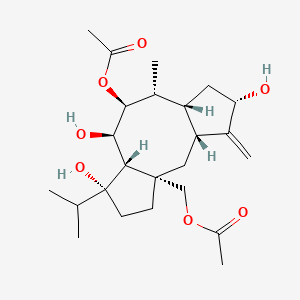 molecular formula C24H38O7 B1141553 (-)-Fusicoplagin A CAS No. 101390-92-5