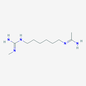 molecular formula C10H23N5 B1141557 Poly(iminocarbonimidoyliminocarbonimidoylimino-1,6-hexanediyl) hydrochloride CAS No. 32289-58-0