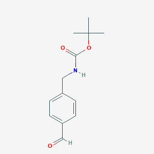 molecular formula C13H17NO3 B114157 tert-Butyl N-(4-formylbenzyl)carbamate CAS No. 156866-52-3