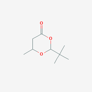 molecular formula C9H16O3 B1141571 2-tert-Butyl-6-methyl-1,3-dioxan-4-one CAS No. 100017-18-3
