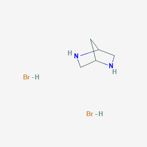 molecular formula C5H12Br2N2 B1141574 2,5-Diazanorbornane dihydrobromide CAS No. 100944-14-7
