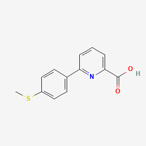 molecular formula C13H11NO2S B1141600 6-(4-甲硫基苯基)吡啶-2-甲酸 CAS No. 1261931-53-6