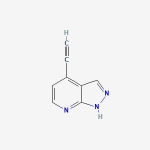 molecular formula C8H5N3 B1141607 4-Ethynyl-1H-pyrazolo[3,4-b]pyridine CAS No. 1374651-63-4