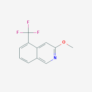 molecular formula C11H8F3NO B1141611 5-(Trifluoromethyl)-3-methoxyisoquinoline CAS No. 1357945-68-6