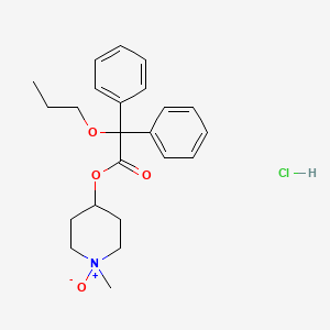 molecular formula C23H30ClNO4 B1141616 Propiverine-N-oxide, Hydrochloride (cis,trans mixture) CAS No. 1329509-71-8
