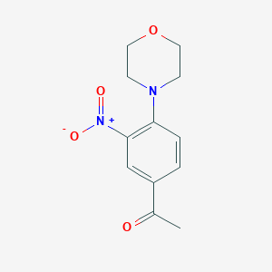 molecular formula C12H14N2O4 B114162 1-(4-Morpholino-3-nitrophenyl)-1-ethanone CAS No. 144783-46-0