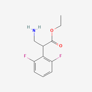 Ethyl 3-amino-2-(2,6-difluorophenyl)propanoate