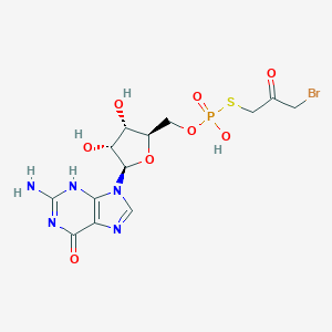 molecular formula C13H17BrN5O8PS B114163 Guanosine-5'-O-(S-(3-bromo-2-oxopropyl))thiophosphate CAS No. 144085-39-2