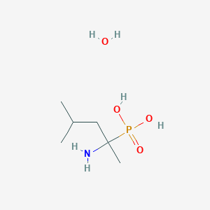 molecular formula C6H16NO3P B1141631 (1-Amino-1,3-dimethylbutyl)phosphonic acid CAS No. 125078-18-4