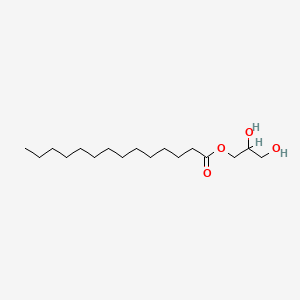 molecular formula C17H34O4 B1141632 单肉豆蔻酸甘油酯 CAS No. 27214-38-6