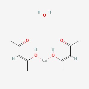 molecular formula C10H14CoO4 B1141633 Cobalt(II) acetylacetonate hydrate CAS No. 123334-29-2