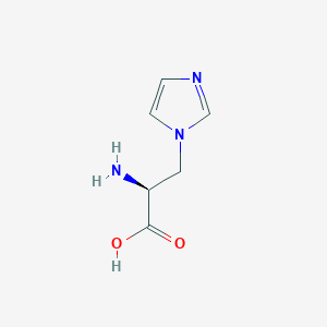molecular formula C6H9N3O2 B1141634 (S)-2-amino-3-(1H-imidazol-1-yl)propanoic acid CAS No. 114717-14-5