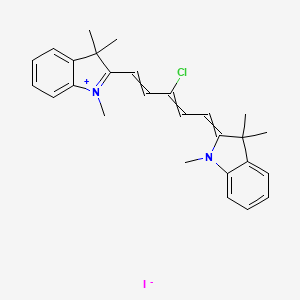 2-[3-Chloro-5-(1,3,3-trimethyl-1,3-dihydro-2H-indol-2-ylidene)penta-1,3-dien-1-yl]-1,3,3-trimethyl-3H-indol-1-ium iodide