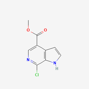 molecular formula C9H7ClN2O2 B1141650 Methyl 7-chloro-1h-pyrrolo[2,3-c]pyridine-4-carboxylate CAS No. 1260384-79-9