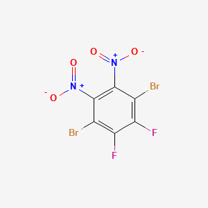 B1141655 1,4-Dibromo-2,3-difluoro-5,6-dinitrobenzene CAS No. 1283598-32-2