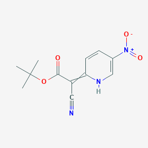 B1141658 T-Butyl 2-cyano-2-(5-nitropyridin-2(1H)-ylidene)acetate CAS No. 1255574-90-3