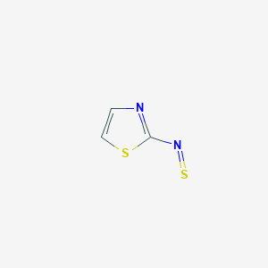 molecular formula C3H2N2S2 B114166 2-Thionitroso-1,3-thiazole CAS No. 157736-81-7