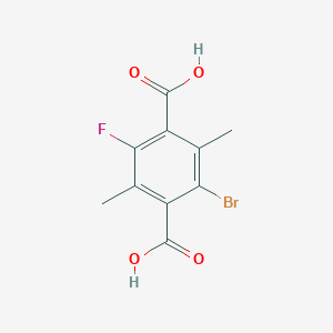 B1141661 2-Bromo-5-fluoro-3,6-dimethylterephthalic acid CAS No. 1245807-10-6