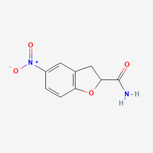 molecular formula C9H8N2O4 B1141664 2,3-Dihydro-5-nitrobenzofuran-2-carboxamide CAS No. 1260759-64-5