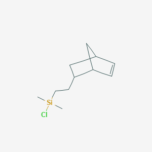 B1141670 (2-(Bicyclo[2.2.1]hept-5-en-2-yl)ethyl)chlorodimethylsilane CAS No. 120543-78-4