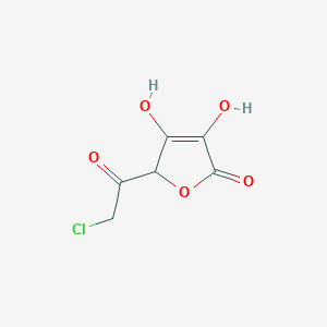 molecular formula C6H5ClO5 B1141677 5-(Chloroacetyl)-3,4-dihydroxyfuran-2(5H)-one CAS No. 120912-36-9