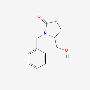 molecular formula C12H15NO2 B1141678 1-Benzyl-5-(hydroxymethyl)pyrrolidin-2-one CAS No. 116041-30-6