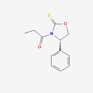 molecular formula C12H13NO2S B1141689 1-[(4S)-4-Phenyl-2-thioxo-3-oxazolidinyl]-1-propanone CAS No. 1328839-27-5