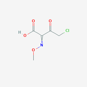 molecular formula C5H6ClNO4 B1141710 4-Chloro-2-methoxyimino-3-oxobutanoic acid CAS No. 111230-59-2