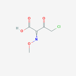 molecular formula C5H6ClNO4 B1141710 4-Chloro-2-(methoxyimino)-3-oxobutanoic acid CAS No. 111230-59-2
