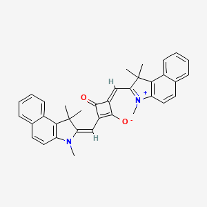 (4E)-3-Oxo-4-[(1,1,3-trimethylbenzo[e]indol-3-ium-2-yl)methylidene]-2-[(E)-(1,1,3-trimethylbenzo[e]indol-2-ylidene)methyl]cyclobuten-1-olate