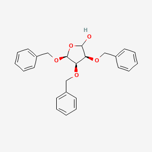 B1141723 2,3,5-Tri-O-benzyl-D-lyxofuranose CAS No. 115563-43-4