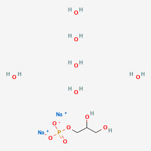 molecular formula C3H19Na2O12P B1141743 Sodium 1-glycerophosphate hexahydrate CAS No. 3325-00-6