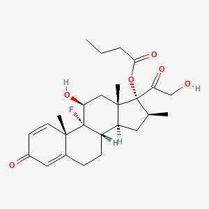 molecular formula C₂₆H₃₅FO₆ B1141760 倍他米松 17-丁酸酯 CAS No. 5534-14-5