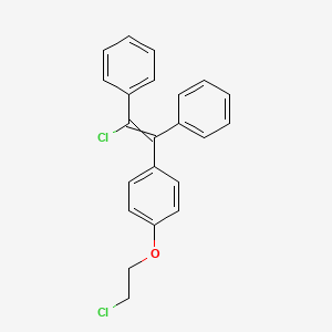 molecular formula C₂₂H₁₈Cl₂O B1141762 1-(2-Chloro-1,2-diphenylethenyl)-4-(2-chloroethoxy)benzene CAS No. 1333466-58-2