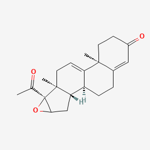 molecular formula C₂₁H₂₆O₃ B1141769 16alpha,17-Epoxypregna-4,9(11)-diene-3,20-dione CAS No. 94088-90-1