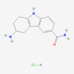 molecular formula C13H16ClN3O B114177 3-Amino-6-carboxamido-1,2,3,4-tetrahydrocarbazole CAS No. 146993-12-6