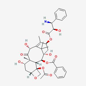 molecular formula C₃₈H₄₅NO₁₂ B1141773 De-Boc-Docetaxel CAS No. 133524-69-3