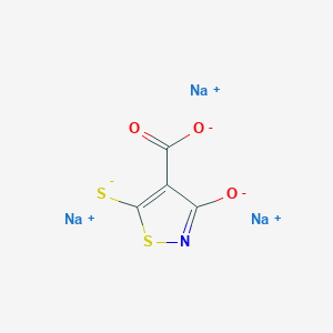 molecular formula C₄NNa₃O₃S₂ B1141779 Sodium 3-oxido-5-sulfidoisothiazole-4-carboxylate CAS No. 76857-14-2