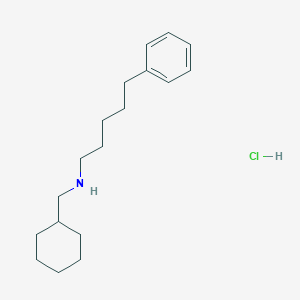 molecular formula C18H30ClN B114178 N-Cyclohexylmethyl-N-(5-phenylpentyl)amine CAS No. 150693-41-7