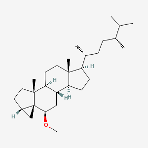 molecular formula C₂₉H₅₀O B1141780 (3|A,5|A,6|A,24R)-6-Methoxy-3,5-cycloergostane CAS No. 71496-86-1