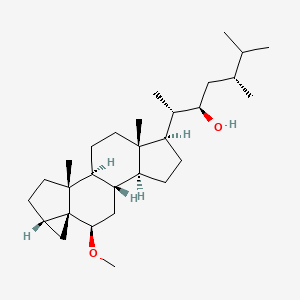 molecular formula C₂₉H₅₀O₂ B1141781 (3beta,5alpha,6beta,22R,24R)-6-Methoxy-3,5-Cycloergostan-22-ol CAS No. 71473-15-9