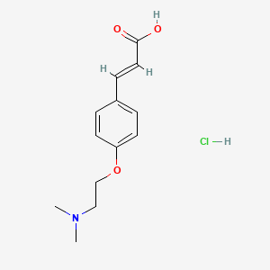 molecular formula C₁₃H₁₈ClNO₃ B1141782 3-{4-[2-(二甲氨基)乙氧基]苯基}丙-2-烯酸盐酸盐 CAS No. 444565-47-3