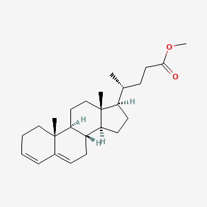 molecular formula C₂₅H₃₈O₂ B1141783 Chola-3,5-dienic Acid Methyl Ester CAS No. 1172-10-7