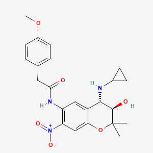 molecular formula C23H27N3O6 B1141791 NIP 142 