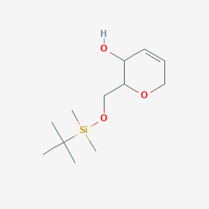molecular formula C₁₂H₂₄O₃Si B1141803 2-(((tert-Butyldimethylsilyl)oxy)methyl)-3,6-dihydro-2H-pyran-3-ol CAS No. 132375-36-1