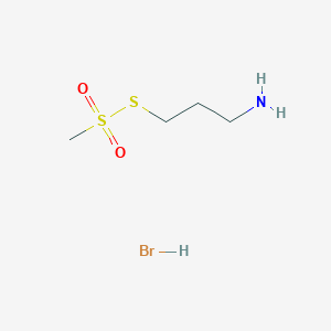 Methanesulfonothioic acid, S-(3-aminopropyl) ester, hydrobromide
